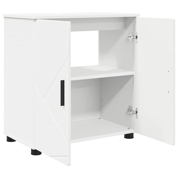 Badezimmermöbel Set Weiß 3-teilig
