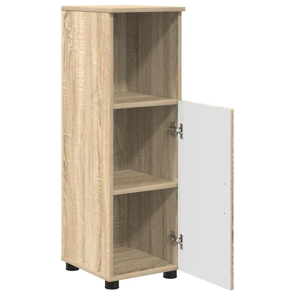 vidaXL Ensemble de meubles de salle de bain 3 pcs Chêne Sonoma Aggloméré et métal