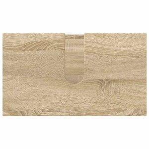 vidaXL Ensemble de meubles de salle de bain 3 pcs Chêne Sonoma Aggloméré et métal
