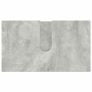 Betongraues Badezimmermöbel-Set, 3-teilig
