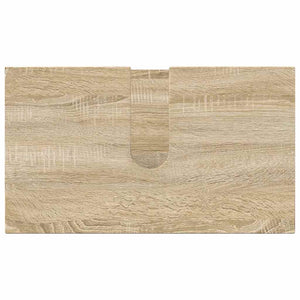 vidaXL Ensemble de meubles de salle de bain 4 pcs Chêne Sonoma Bois d'ingénierie et métal