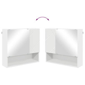 Weißes Badezimmermöbel-Set mit Tür, 5-teilig