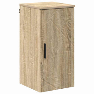 vidaXL Ensemble de meubles de salle de bain 5 pcs Chêne sonoma Bois d'ingénierie et métal