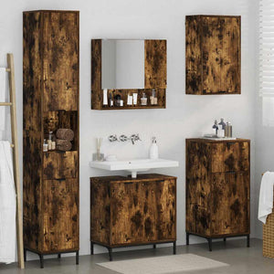 Badezimmermöbel Set Geräucherte Eiche