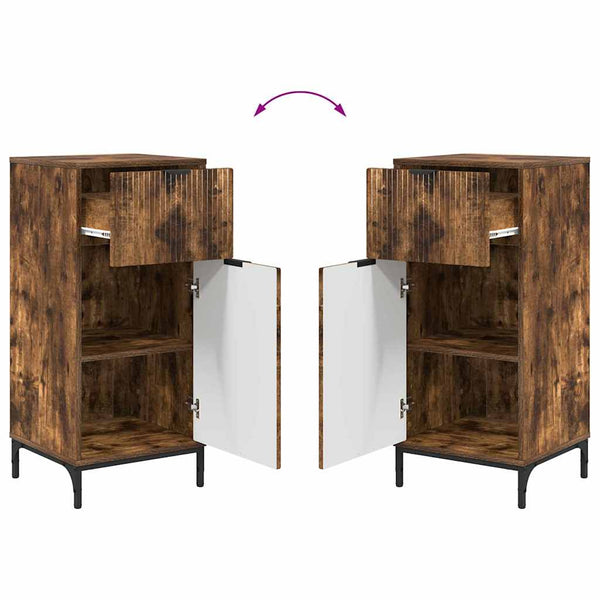 Badezimmermöbel Set Geräucherte Eiche