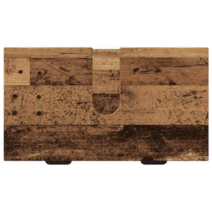 Wandmontiertes Badezimmermöbel-Set Altholz
