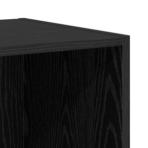 TV-Schrank Set 4-teilig Schwarz Eichenoptik