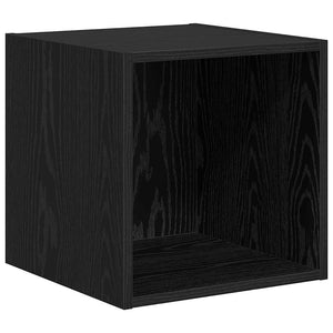 TV-Schrank Set 4-teilig Schwarz Eichenoptik
