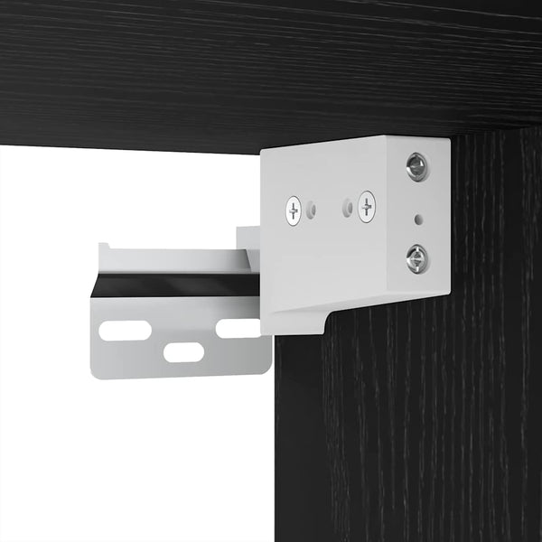 TV-Schrank Set 8-teilig Schwarz Eiche Optik