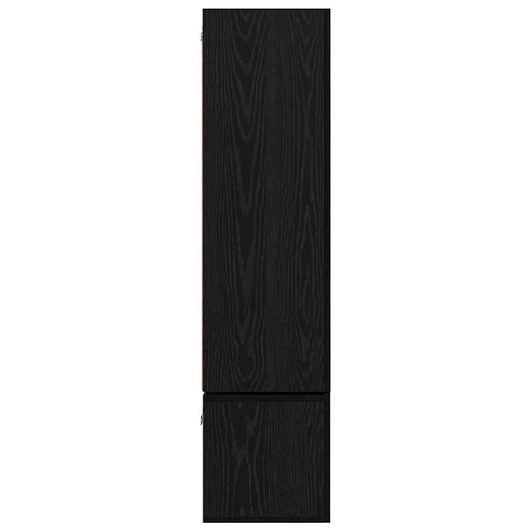 TV-Schrank Set 7-teilig Schwarz Eichenoptik