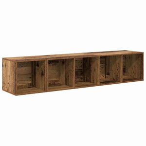 Wandmontiertes TV-Schrank Set Altholz