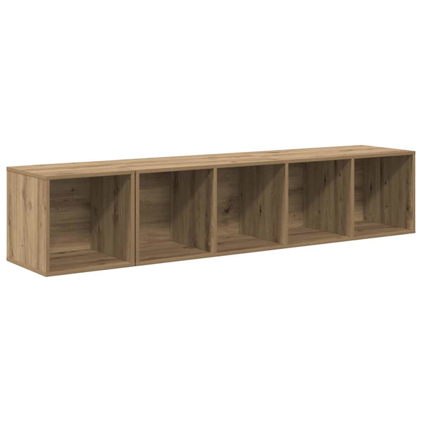 Wandmontiertes TV-Schrank-Set Eiche