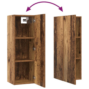 TV-Schrank Set Altholz, 10-teilig