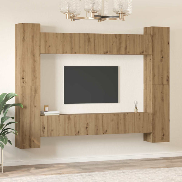 TV-Schrank Set Artisan-Eiche, 10-teilig