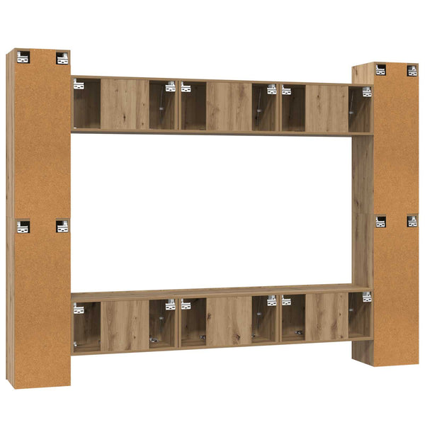 TV-Schrank Set Artisan-Eiche, 10-teilig