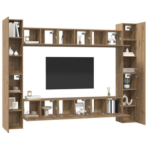 TV-Schrank Set Artisan-Eiche, 10-teilig