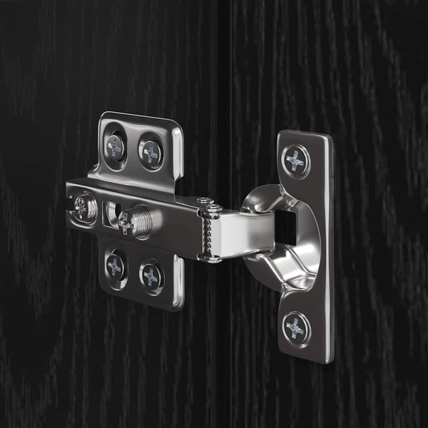 Wand TV-Schrank Schwarz Eiche Optik 2er-Set