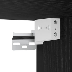 Wand TV-Schrank Schwarz Eiche Optik 2er-Set