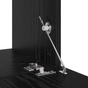 Wand TV-Schrank Schwarz Eiche Optik 2er-Set
