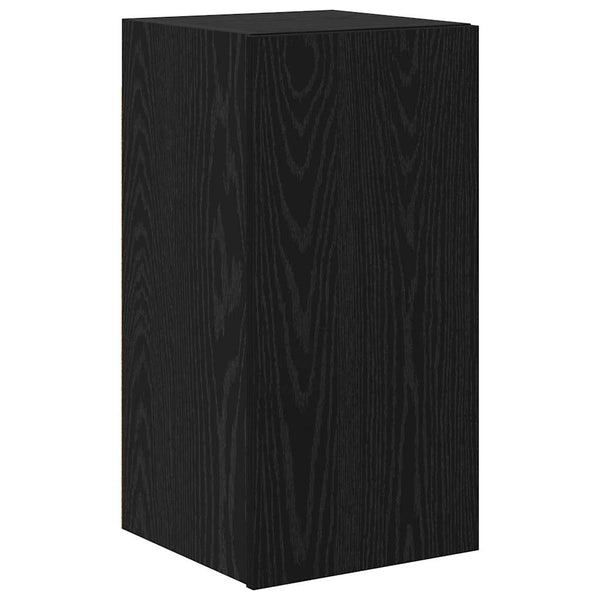TV-Schrank Set 8-teilig Schwarz Eiche