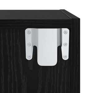TV-Schrankset Schwarz Eichen-Optik