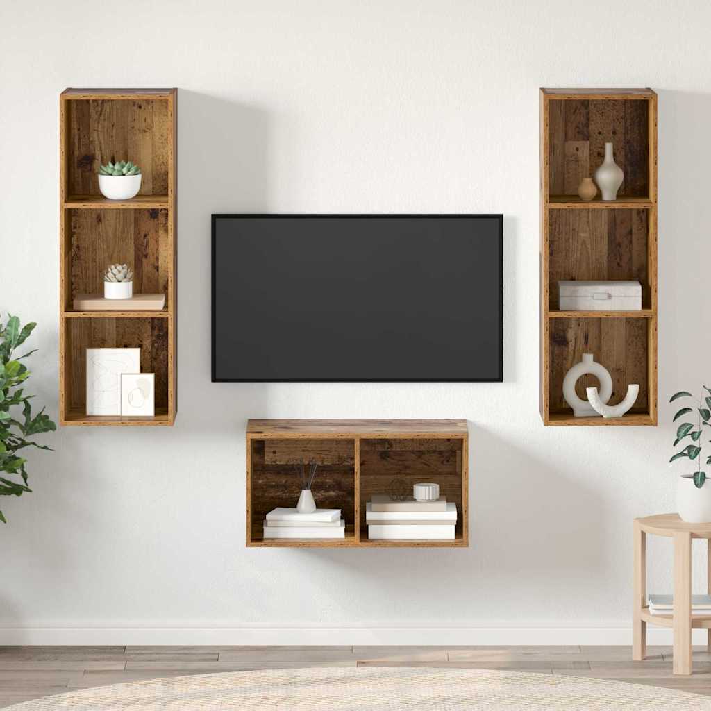 TV-Schrankset Altholz 107 cm