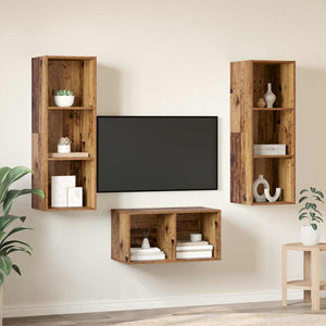 TV-Schrankset Altholz 107 cm