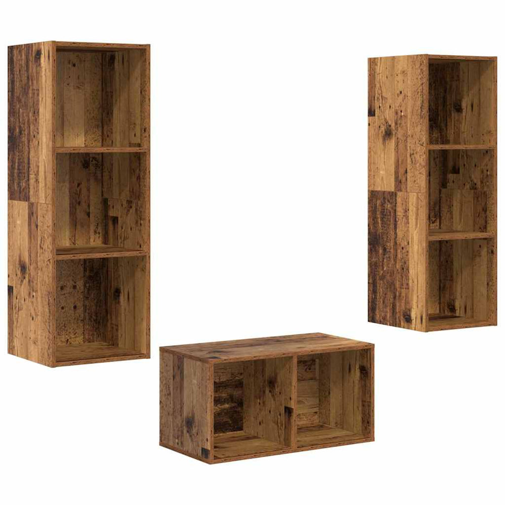 TV-Schrankset Altholz 107 cm