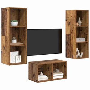 TV-Schrankset Altholz 107 cm