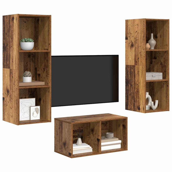 TV-Schrankset Altholz 107 cm