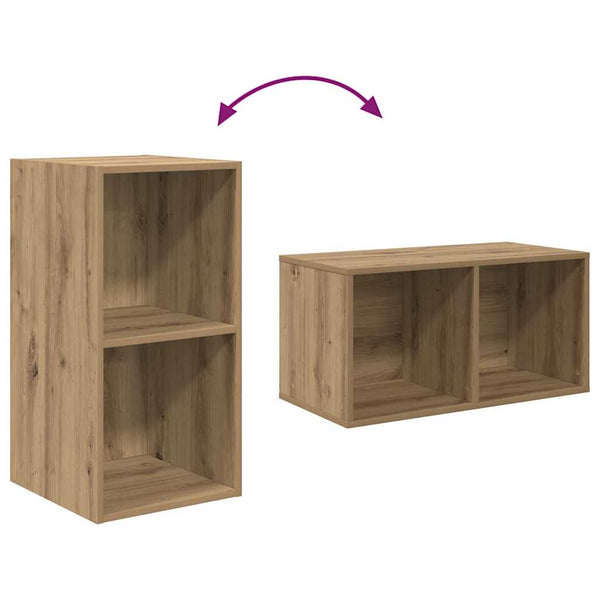 TV-Schrank Set Artisan-Eiche 37x37x107 cm