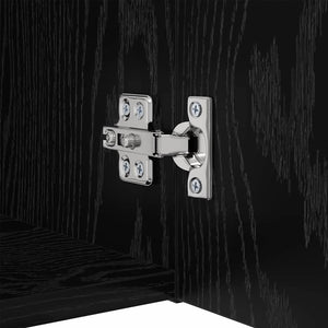 vidaXL Meuble TV 9 pcs Noir aspect chêne Aggloméré
