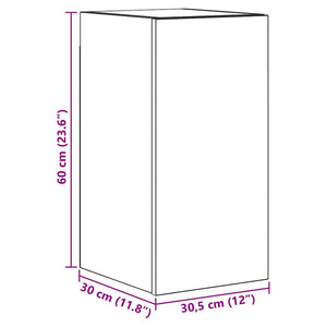 vidaXL Meuble TV 9 pcs Noir aspect chêne Aggloméré