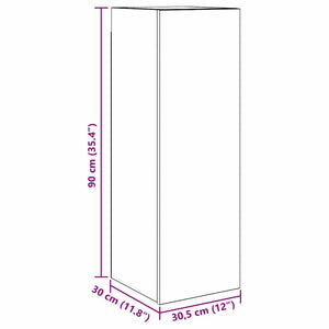 vidaXL Meuble TV 9 pcs Noir aspect chêne Aggloméré