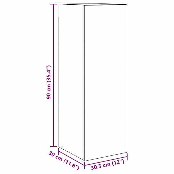 vidaXL Meuble TV 9 pcs Noir aspect chêne Aggloméré