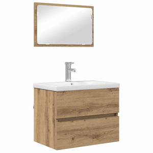 Badezimmermöbel Set 3-teilig Artisan Eiche