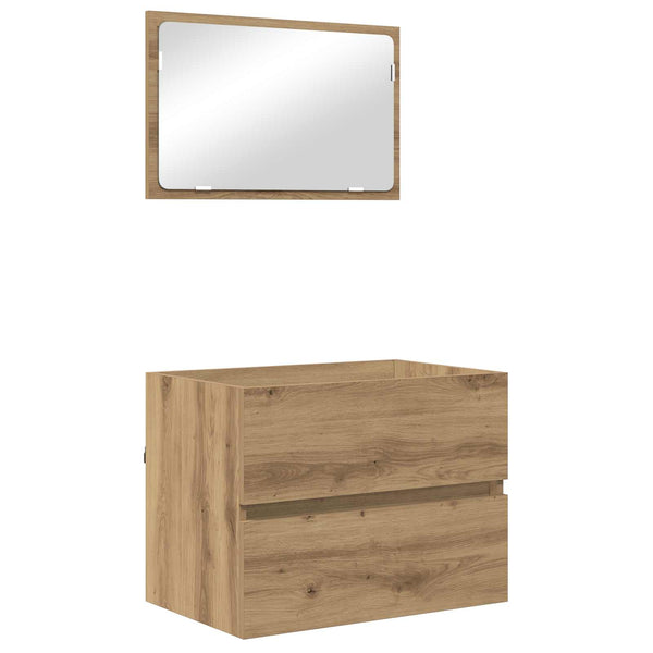 Badezimmermöbel Set 3-teilig Artisan Eiche