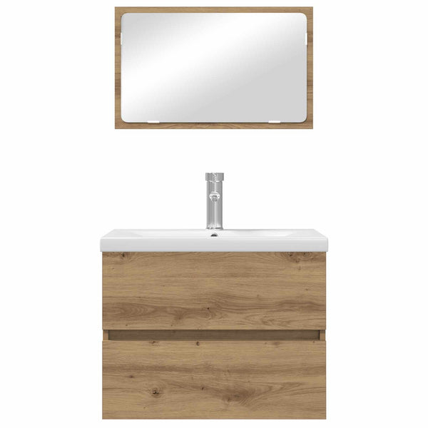 Badezimmermöbel Set 3-teilig Artisan Eiche