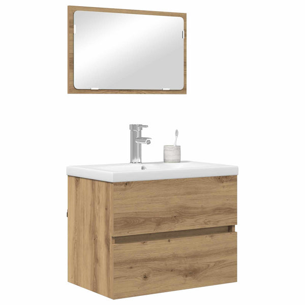 Badezimmermöbel Set 3-teilig Artisan Eiche