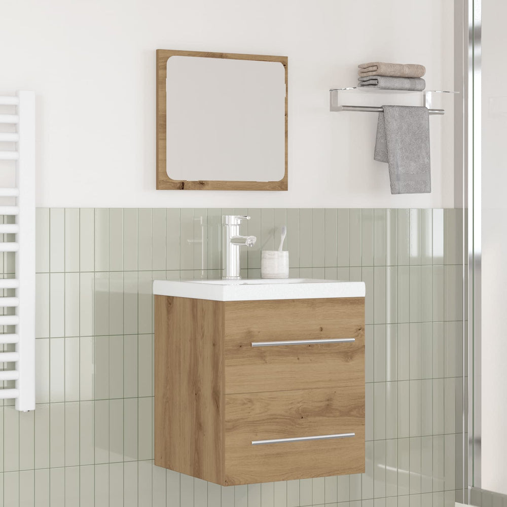 vidaXL Ensemble de meubles de salle de bain 2 pcs Chêne Artisan bois d'ingénierie