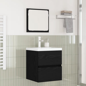 Badezimmermöbel Set Schwarz/Weiß