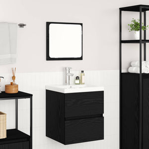 Badezimmermöbel Set Schwarz/Weiß