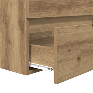 vidaXL Ensemble de meubles de salle de bain 2 pcs Chêne artisan et blanc Bois d'ingénierie