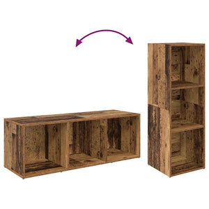vidaXL Meuble TV 4 pcs en bois de récupération 37 x 35 x 107 cm Bois d'ingénierie