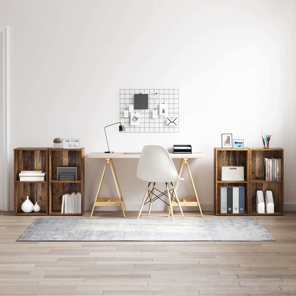 TV-Schrank Set Altholz 4-teilig