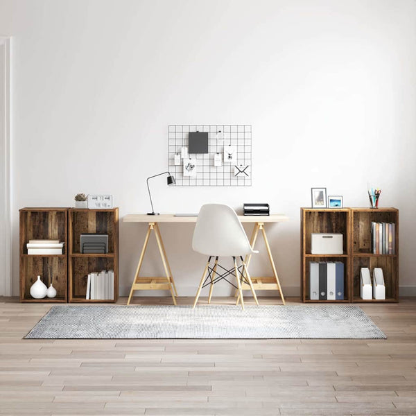 TV-Schrank Set Altholz 4-teilig