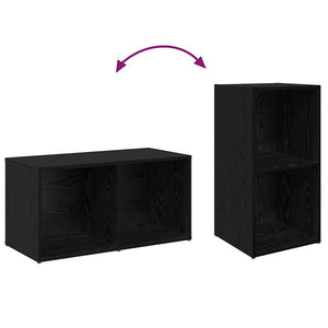 TV-Schrank Set 4-teilig Schwarz Eichen-Optik