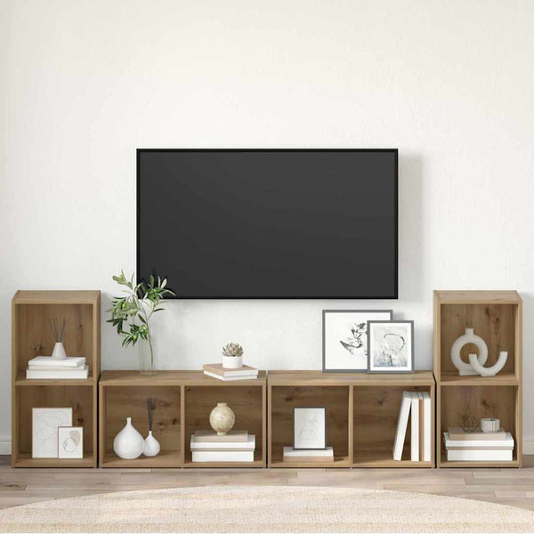 TV-Schrank Set 4-teilig Artisan Eiche