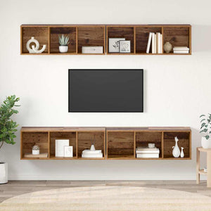 TV-Schrank Set Altholz, 4-teilig