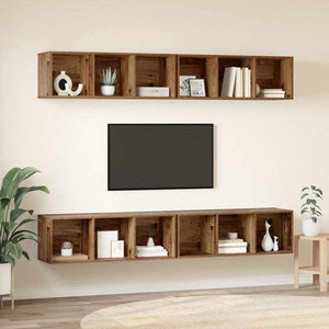 TV-Schrank Set Altholz, 4-teilig